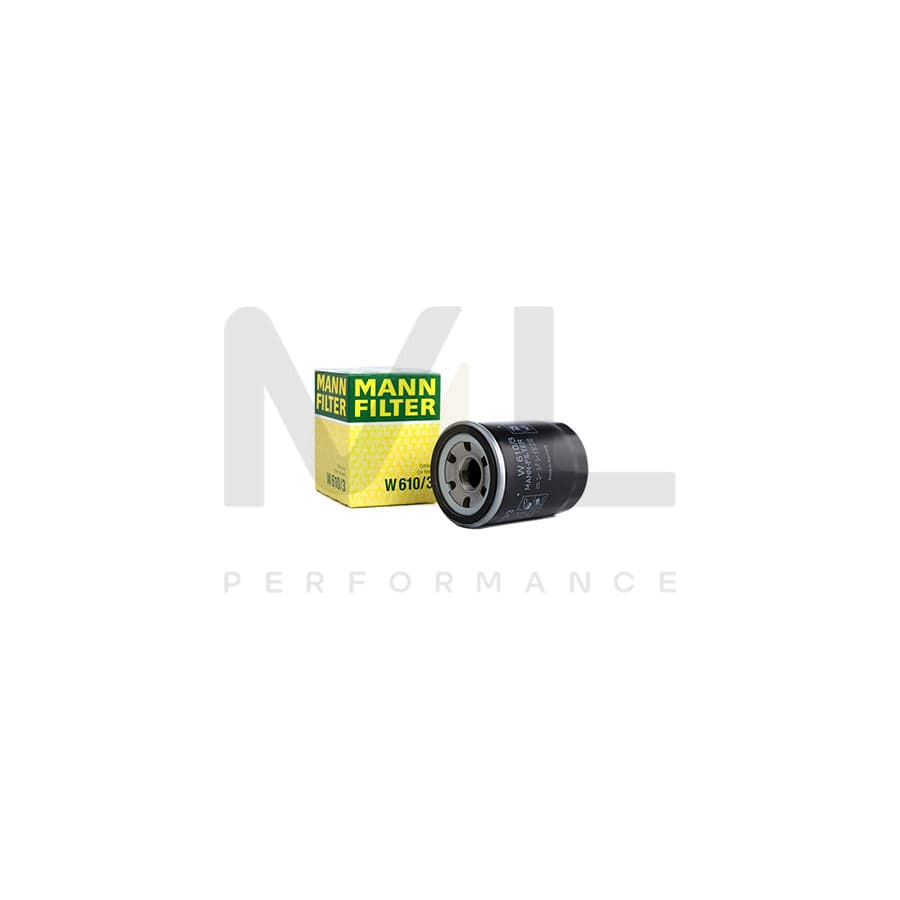MANN-FILTER W 610/3 Oil Filter Spin-on Filter, with one anti-return valve | ML Performance Car Parts