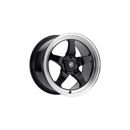 Forgestar F09180067P42 18x10 D5 Drag Standard 5x114.3 ET42 BS7.1 Gloss Black Machined Drag Racing Wheel