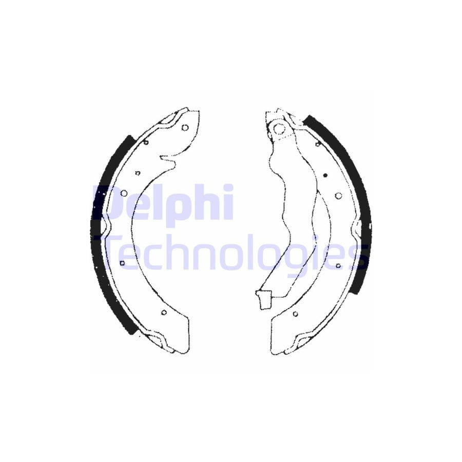 Delphi Ls1714 Brake Shoe Set