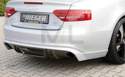 Rieger 00099889 Audi B8 B81 A5 Rear Diffuser 3 | ML Performance UK Car Parts
