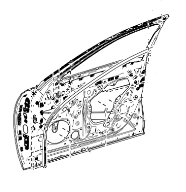 Genuine Lexus 67002-50140 LS Phase 5 N/S Front Door