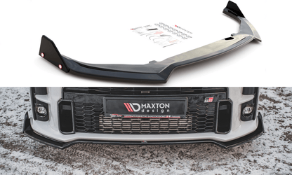 Maxton Design TO-YA-4-GR4-FD3T+FSF Front Splitter + Flaps V.3 Toyota GR Yaris MK4 | ML Performance UK Car Parts