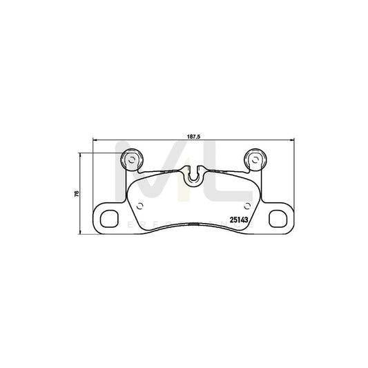 Brembo P 65 042 Brake Pad Set Prepared For Wear Indicator, With Counterweights | ML Performance Car Parts