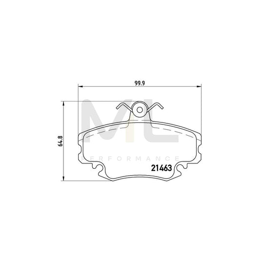 Brembo P 68 038 Brake Pad Set Excl. Wear Warning Contact | ML Performance Car Parts