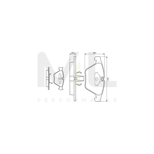 Bosch 0986424651 Brake Pad Set For Bmw 5 Series With Mounting Manual BP367 | ML Performance Car Parts