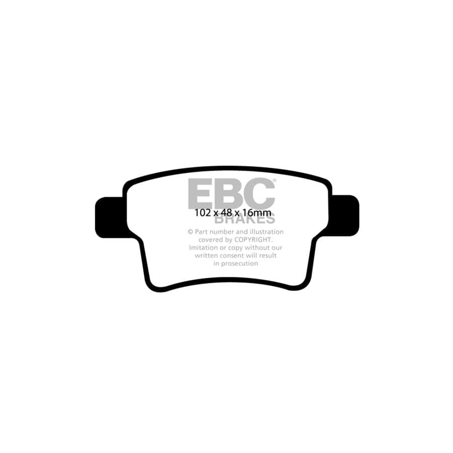 EBC PDKR243 Citroen C4 Picasso Ultimax Rear Brake Pad & Plain Disc Kit 2 | ML Performance UK Car Parts