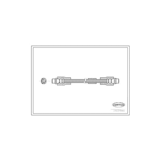 Corteco 19034685 Brake Hose For Audi A8 D3 (4E2, 4E8) | ML Performance UK