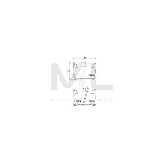 Brembo P 54 026 Brake Pad Set With Acoustic Wear Warning | ML Performance Car Parts