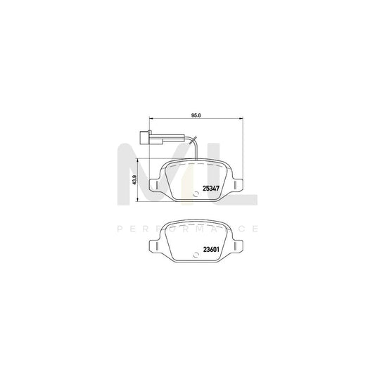 Hella 8DB 355 019-631 Brake Pad Set With Integrated Wear Warning Contact, With Brake Caliper Screws, With Accessories | ML Performance Car Parts