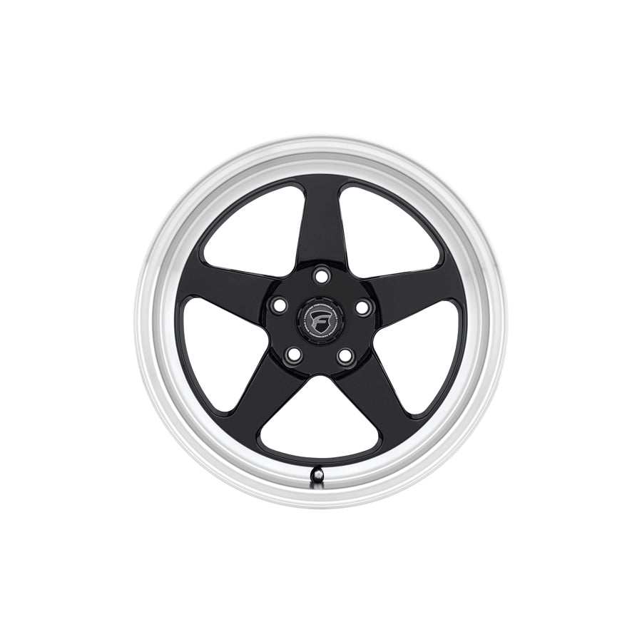 Forgestar F09180067P22 18x10 D5 Drag Standard 5x114.3 ET22 BS6.4 Gloss Black Machined Drag Racing Wheel