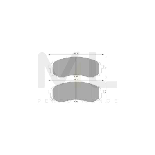 Bosch 0986Ab3086 Brake Pad Set With Acoustic Wear Warning, With Anti-Squeak Plate BP3086 | ML Performance Car Parts