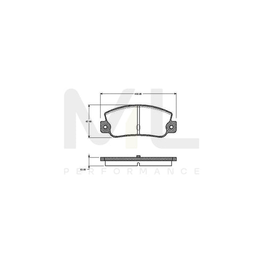 Bosch 0986Tb2481 Brake Pad Set Excl. Wear Warning Contact  | ML Performance Car Parts