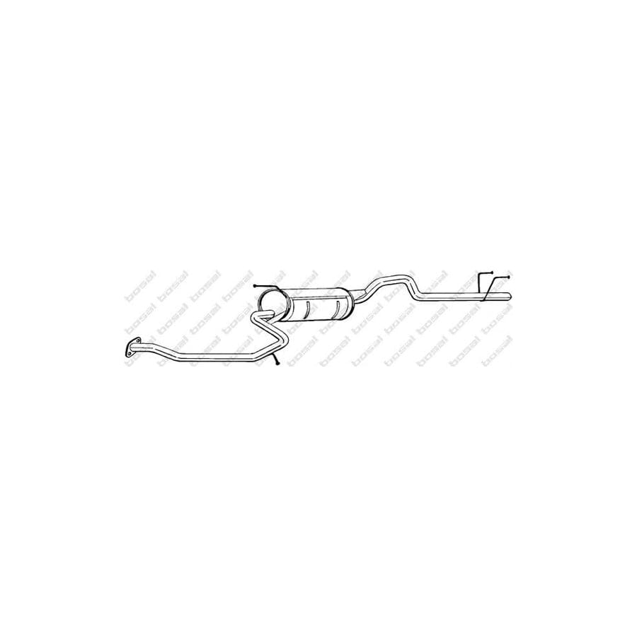 Bosal 286-809 Rear Silencer For Toyota Starlet Iii Hatchback (P70)