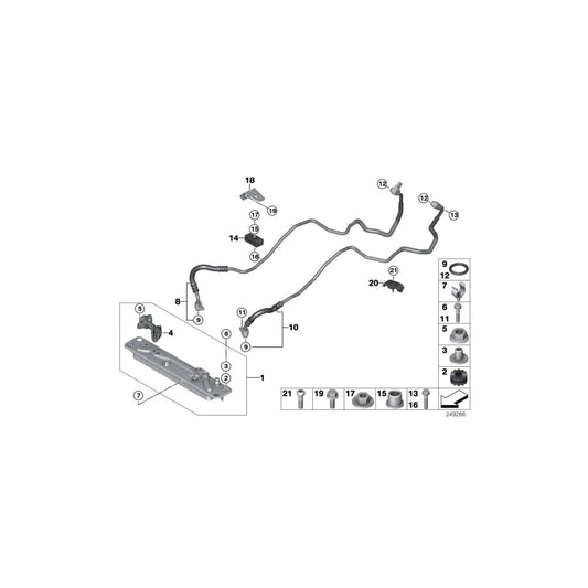 Genuine BMW 17227576391 E70 F15 Bracket, Oil Cooler Line (Inc. X5) | ML Performance UK Car Parts
