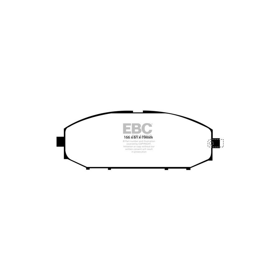 EBC DP61280 Nissan Patrol Greenstuff Front Brake Pads 2 | ML Performance UK Car Parts