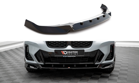 Maxton Design BM-X4-02F-MPACK-FD2T Front Splitter V.2 BMW X4 M-Pack G02 Facelift | ML Performance UK Car Parts
