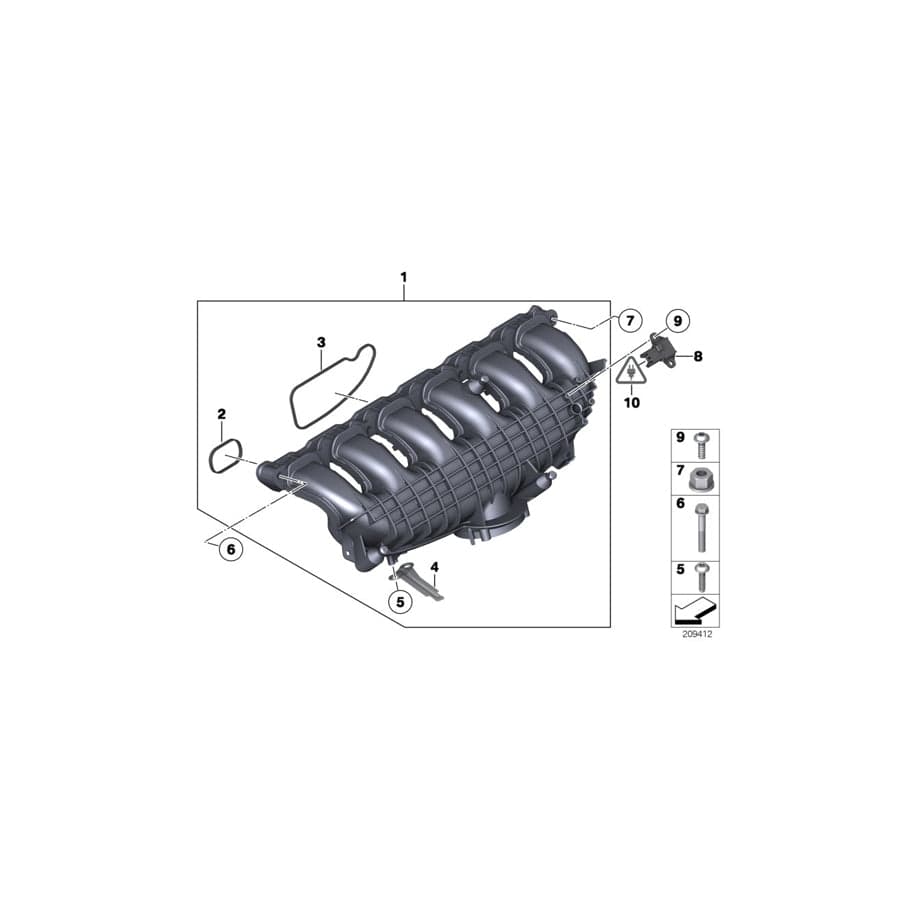 Genuine BMW 11617595195 F21 F33 E84 Bracket Ventilation Valve (Inc. M4 GT4, M135iX & M235i Racing) | ML Performance UK Car Parts