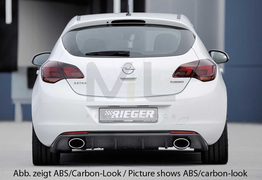 Rieger 00051316 Opel Astra J Rear Diffuser 5 | ML Performance UK Car Parts