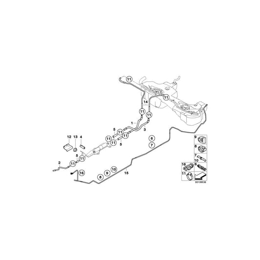 Genuine BMW 16136753247 E46 Scavenging Line Front (Inc. 316i, 318Ci & 316Ci) | ML Performance UK Car Parts