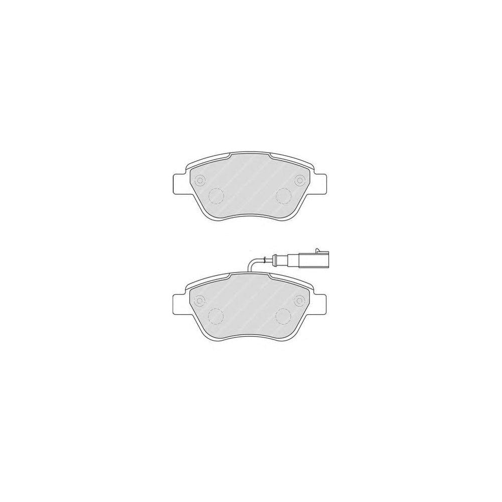 Ferodo Sl Fsl912 Brake Pad Set Incl. Wear Warning Contact, With Piston Clip | ML Performance Car Parts