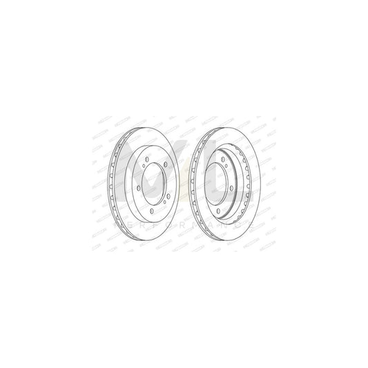 FERODO PREMIER DDF1687C Brake Disc Vented, Coated, without bolts/screws | ML Performance Car Parts