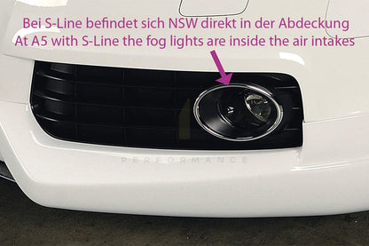 Rieger 00055411 Audi B8 B81 A5 Front Splitter 6 | ML Performance UK Car Parts