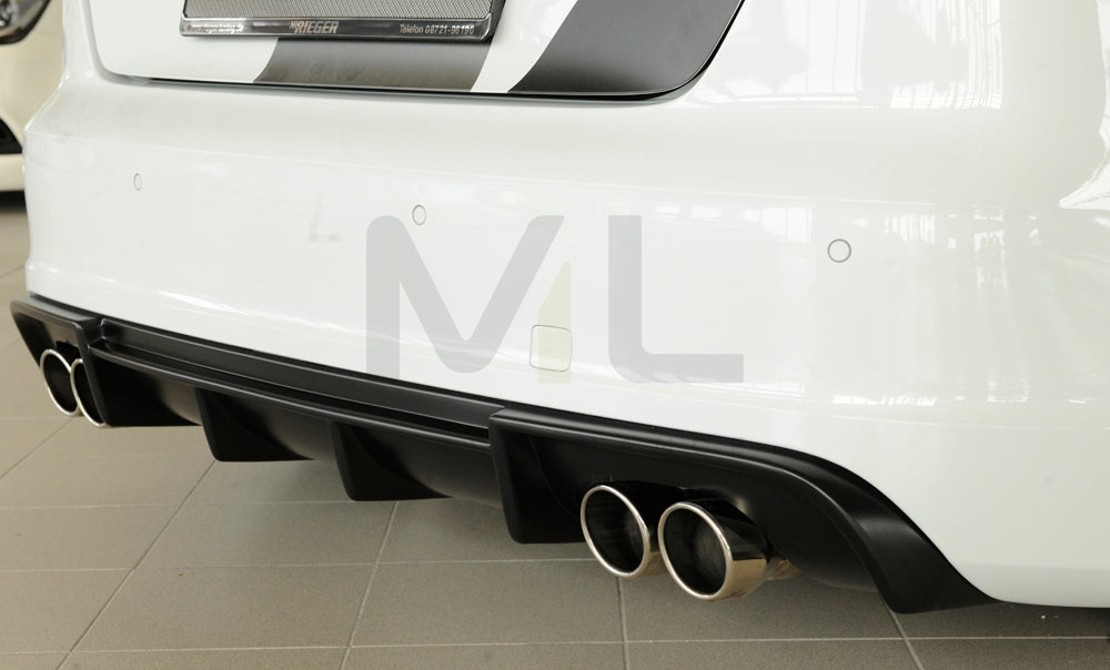 Rieger 00056813 Audi 8V S3 Rear Diffuser 6 | ML Performance UK Car Parts