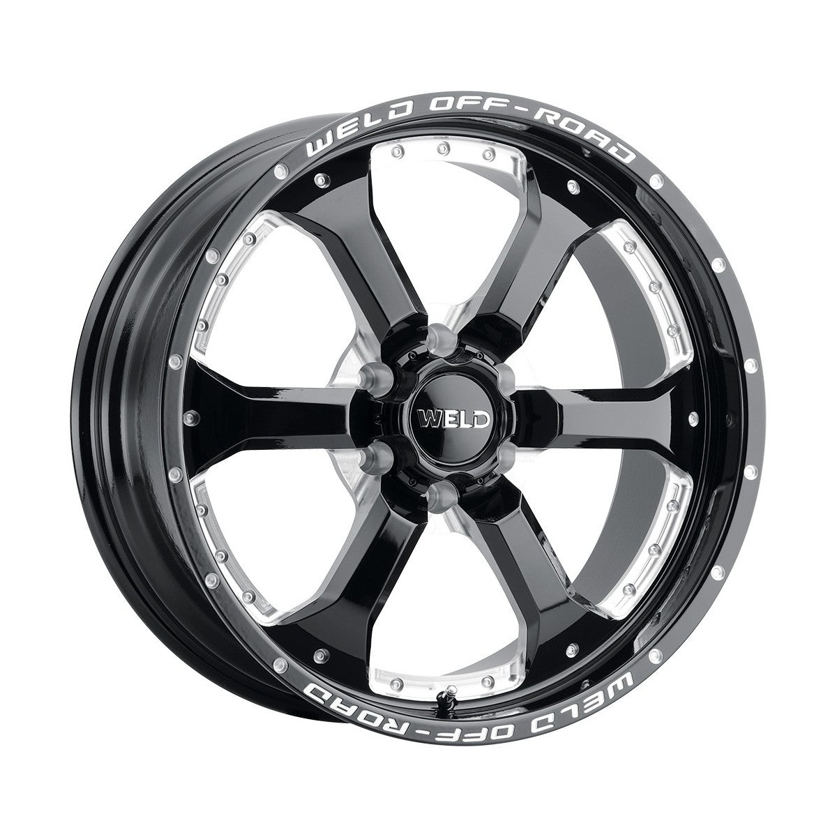 Weld W12500089475 Granada Six W125 Wheel 20x10 6x135 ET-18 BS4.75 Gloss Black MIL