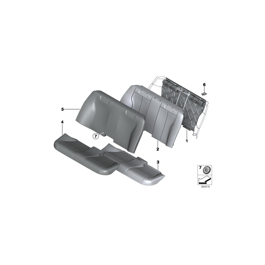 Genuine BMW 52207309686 F30 F30 Seat Cover Leather SCHWARZ (Inc. 318d, 340i & 335i) | ML Performance UK