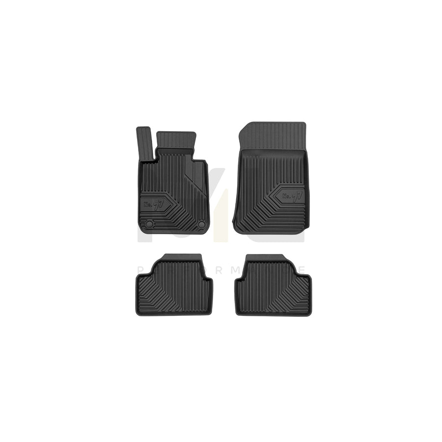 FROGUM Tailored, No.77 77426887 Floor mat set for BMW 1 Series Elastomer, Front and Rear, Quantity: 4, Black | ML Performance Car Parts