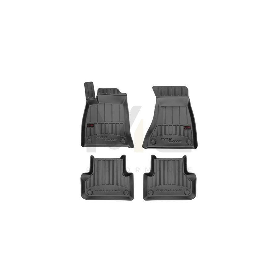 FROGUM Tailored 3D407596 Floor mat set for AUDI A4 Elastomer, Front and Rear, Quantity: 4, Black | ML Performance Car Parts