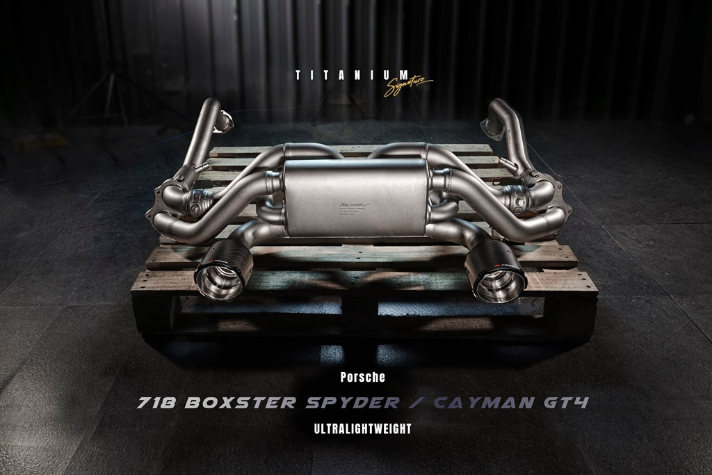 FI Exhaust Porsche 718 GT4/Spyder (OPF)  Titanium Signature Series  2020+ | ML Performance UK Car Parts