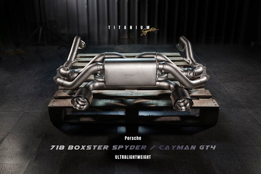 FI Exhaust Porsche 718 GT4/Spyder (OPF)  Titanium Signature Series  2020+ | ML Performance UK Car Parts