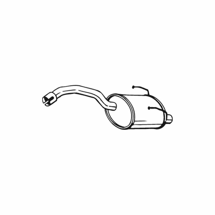 Bosal 148-355 Rear Silencer For Fiat Panda Ii Hatchback (169)