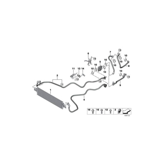 Genuine BMW 17228663979 G20 G01 Bracket Transmission Oil Cooler Line (Inc. 330e & X3 30eX) | ML Performance UK Car Parts