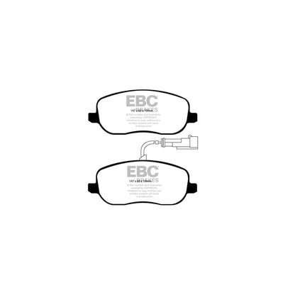 EBC PDKF630 Fiat Croma Mk2 Ultimax Front Brake Pad & Plain Disc Kit 2 | ML Performance UK Car Parts
