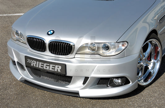 Rieger 00050411 BMW 3 Series E46 Front Bumper 1 | ML Performance UK Car Parts