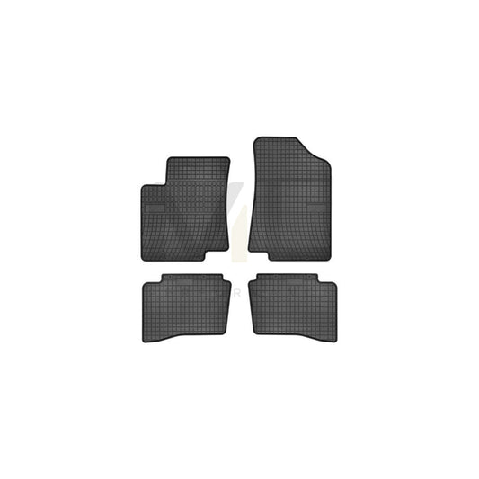 FROGUM Tailored 0427 Floor mat set for KIA RIO Elastomer, Front and Rear, Quantity: 4, Black | ML Performance Car Parts