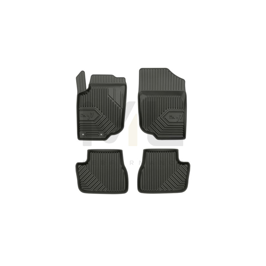 FROGUM Tailored 77407435 Floor mat set for PEUGEOT 207 Elastomer, Front and Rear, Quantity: 4, Black | ML Performance Car Parts
