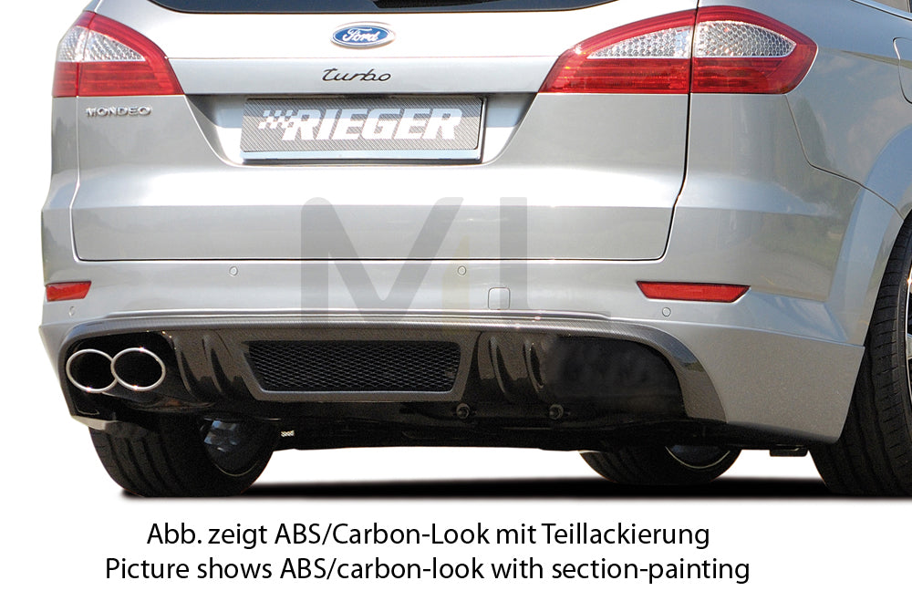 Rieger 00099113 Ford BA7 Mondeo Rear Diffuser 1 | ML Performance UK Car Parts