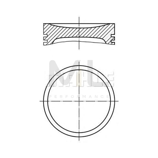 MAHLE ORIGINAL 231 26 00 Piston for MG MGB 80,25 mm, with piston rings | ML Performance Car Parts