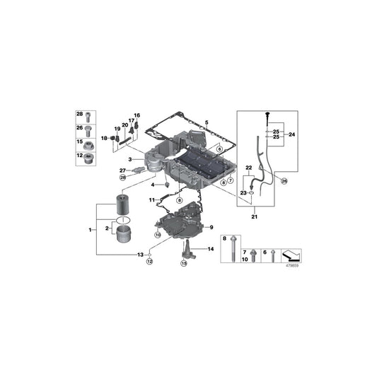 Genuine BMW 11438631731 G11 G12 Oil Dipstick With Guide Tube (Inc. 750i & 750Li) | ML Performance UK Car Parts