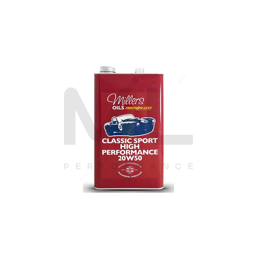 Millers Oils Classic Sport High Performance 20W-50 Fully Synthetic Engine Oil 5l | Engine Oil | ML Car Parts UK | ML Performance