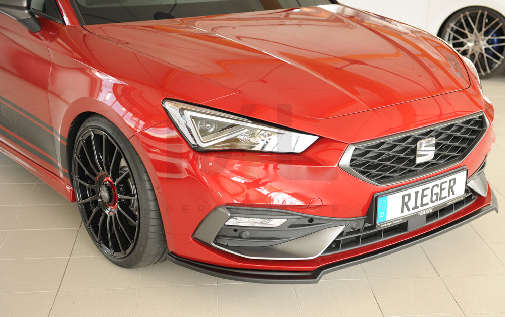 Rieger 00027050 SEAT Leon KL Front Splitter 3 | ML Performance UK Car Parts