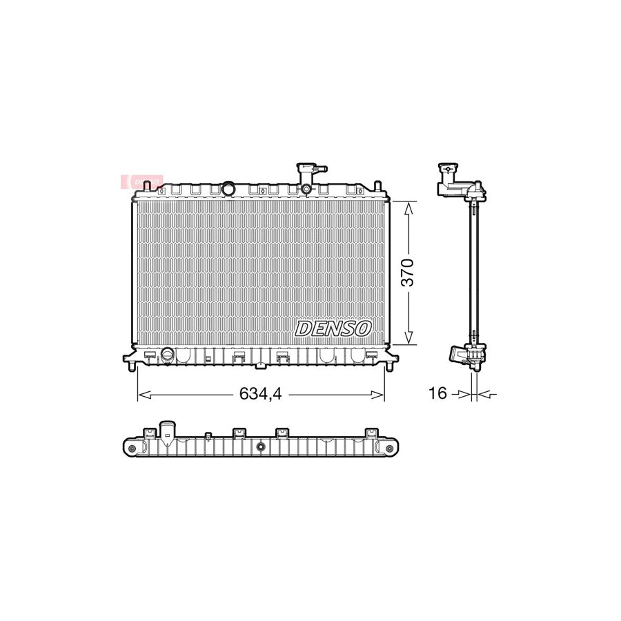 Denso DRM43009 Drm43009 Engine Radiator For Kia Rio Ii Saloon (Jb) | ML Performance UK