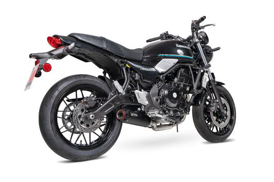 Scorpion PKA142SYSBCER Kawasaki Z650 RS Red Power Full System - Black Ceramic Coated Sleeve | ML Performance UK UK