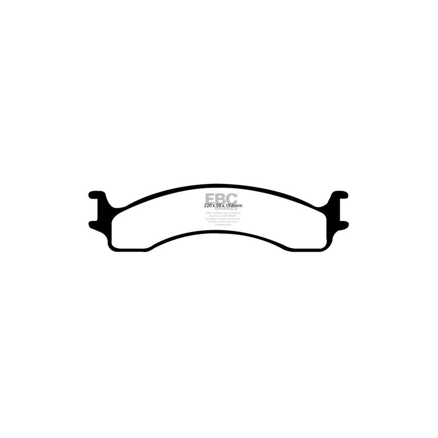 EBC DP61307 Dodge Greenstuff Front Brake Pads (Inc. Ram Pick-Up 2500 & 3500) 2 | ML Performance UK Car Parts