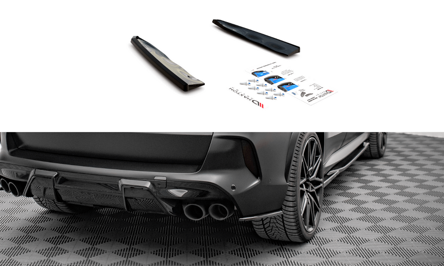 Maxton Design BM-X5M-05-RSD1T Rear Side Splitters BMW X5 M F95 | ML Performance UK Car Parts