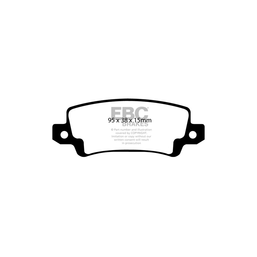 EBC DP31458C Toyota Corolla Redstuff Rear Brake Pads 2 | ML Performance UK Car Parts