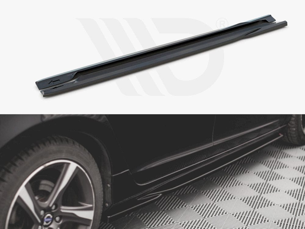 Maxton Design VO-S60-2-RDESIGN-SD1T Side Skirts Diffusers Volvo S60 R-design MK2 | ML Performance UK Car Parts